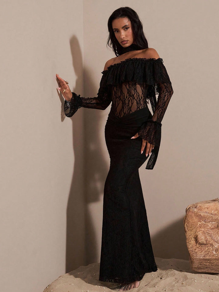 Rochie maxi SHEIN, negru
