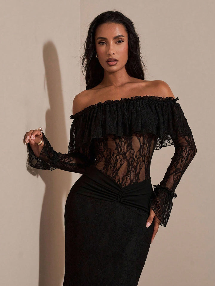 Rochie maxi SHEIN, negru