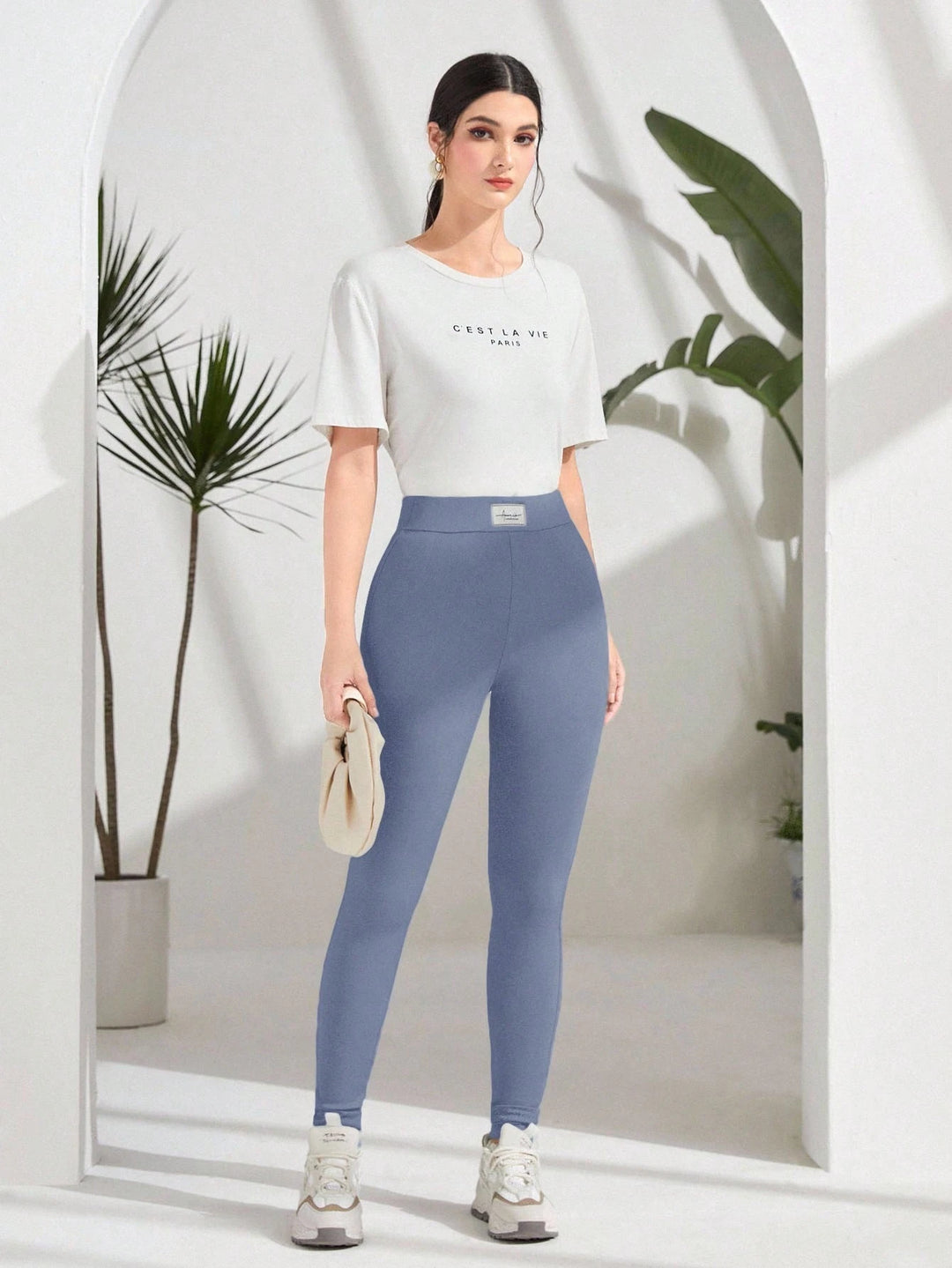 SHEIN leggings, kék