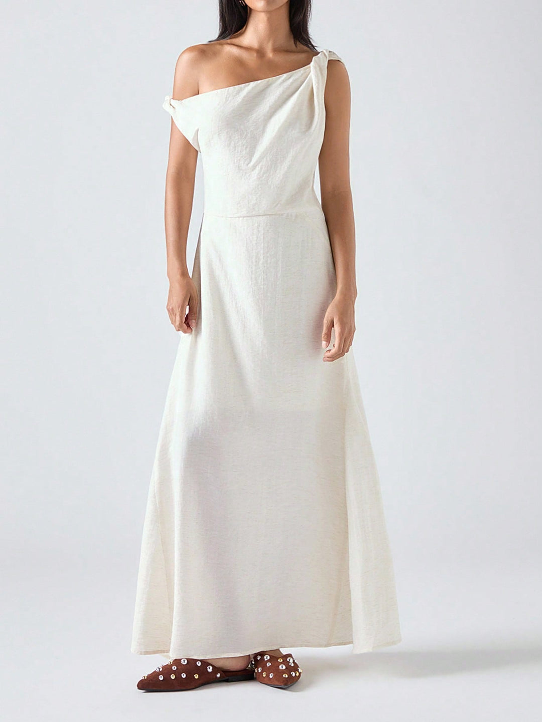 Rochie maxi SHEIN, bej