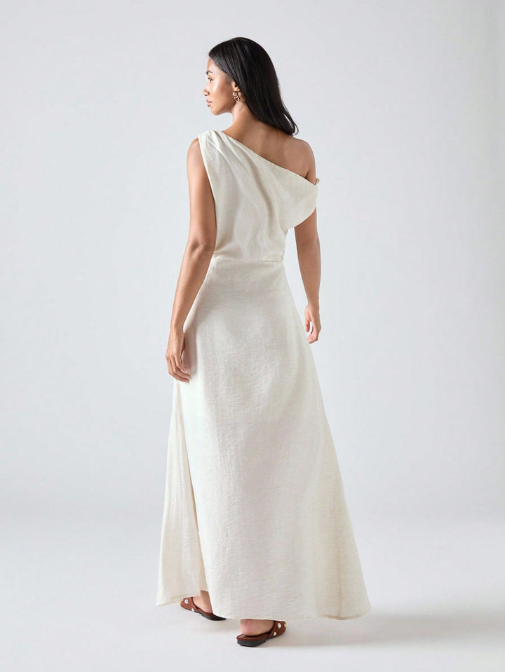 Rochie maxi SHEIN, bej