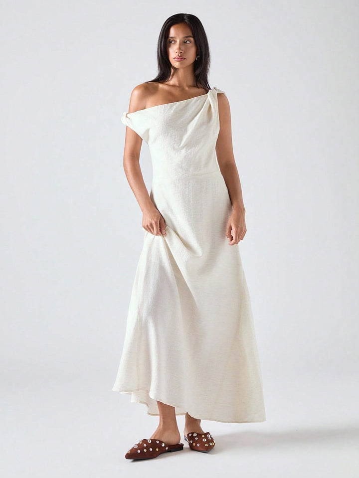 Rochie maxi SHEIN, bej