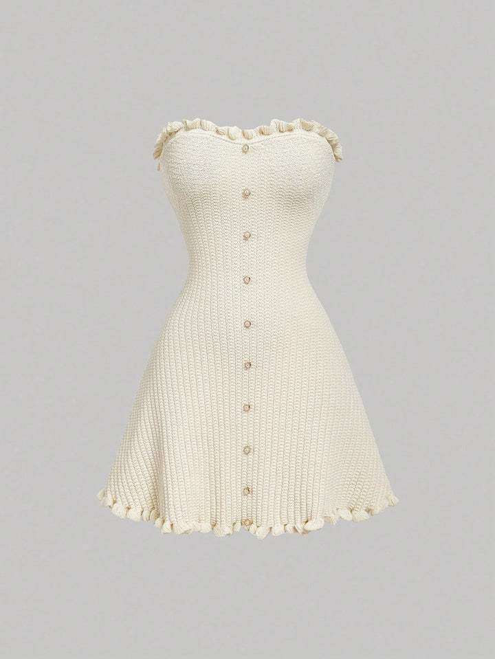 Rochie mini Shein, crem