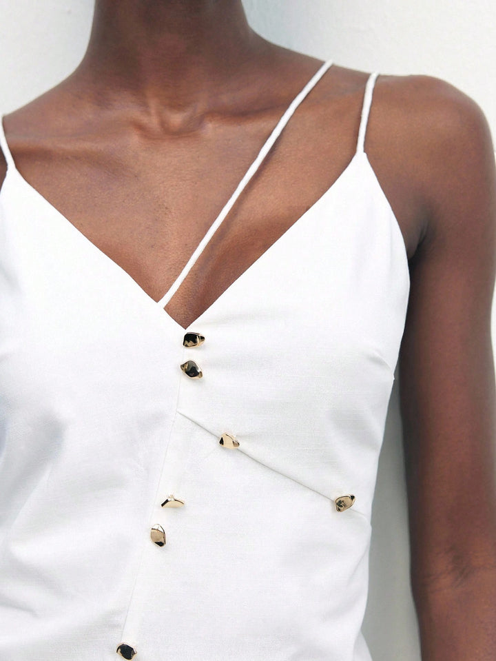 Top SHEIN, alb