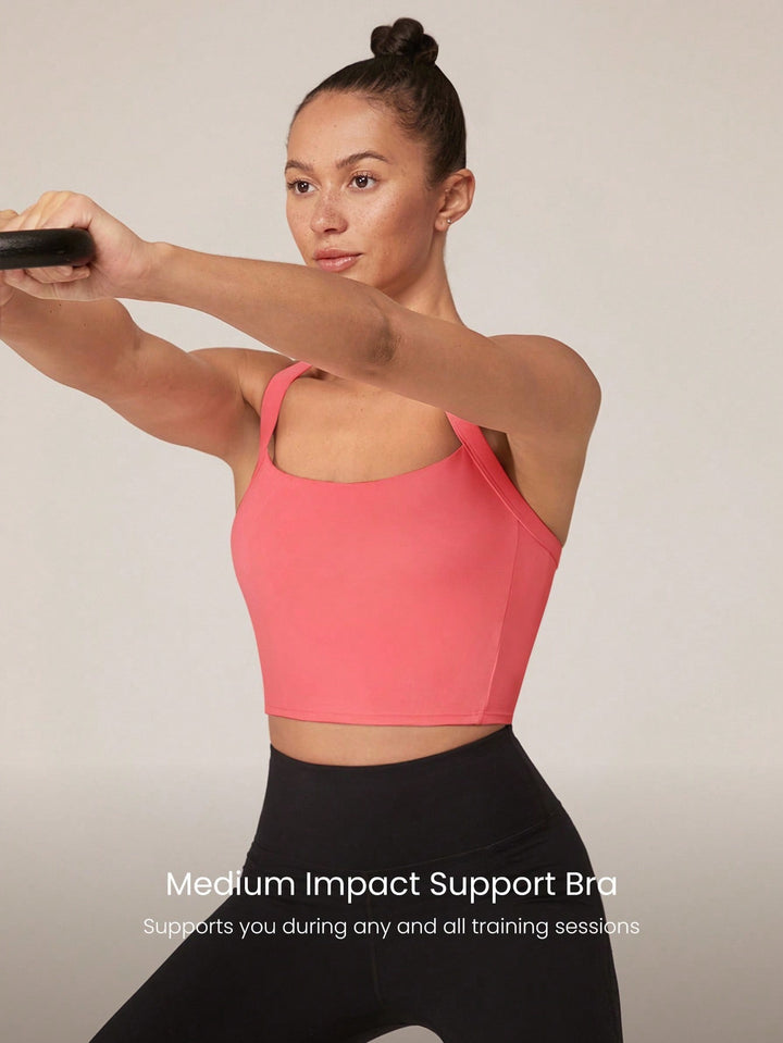 SHEIN sportmelltartó, rózsaszín