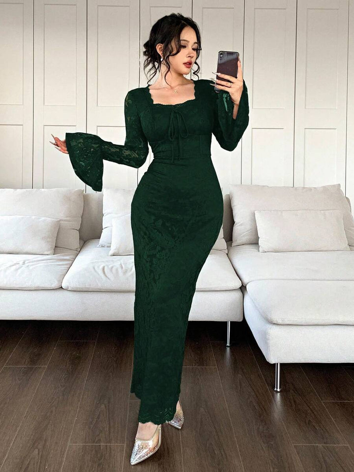 Rochie maxi SHEIN, verde