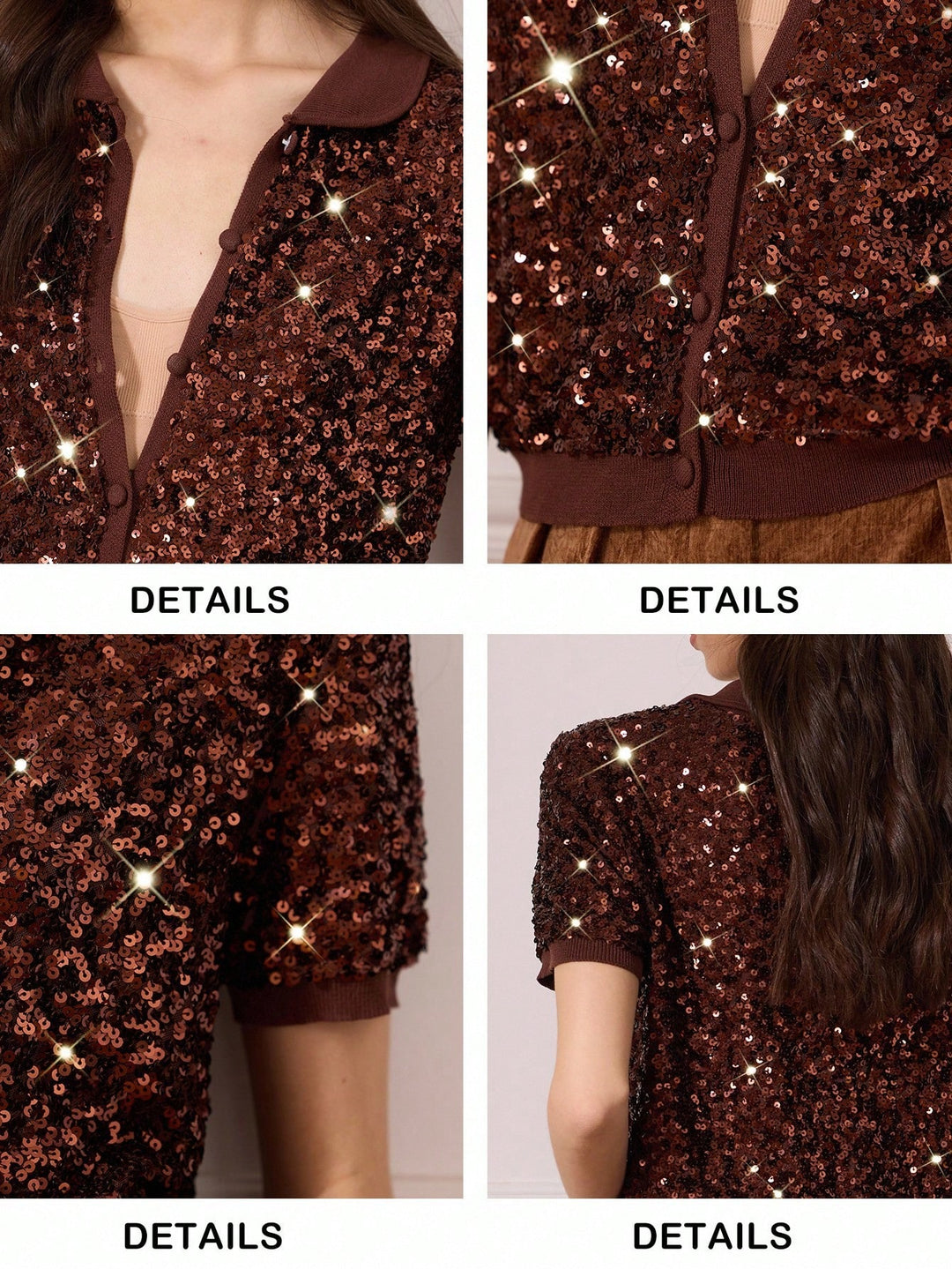 Cardigan SHEIN, maro
