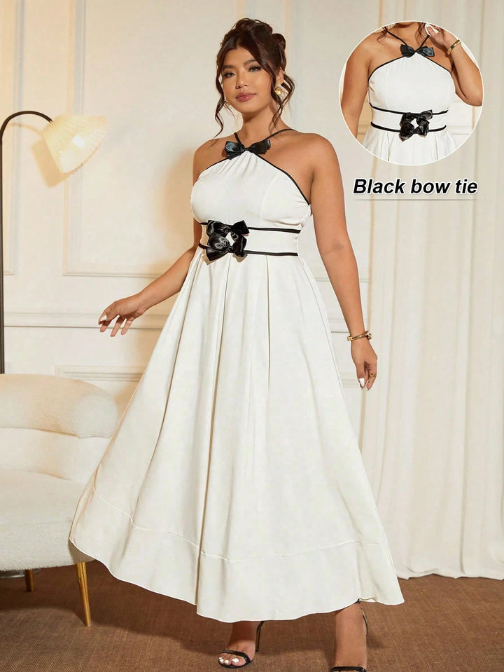 SHEIN maxi ruha, krémszínű