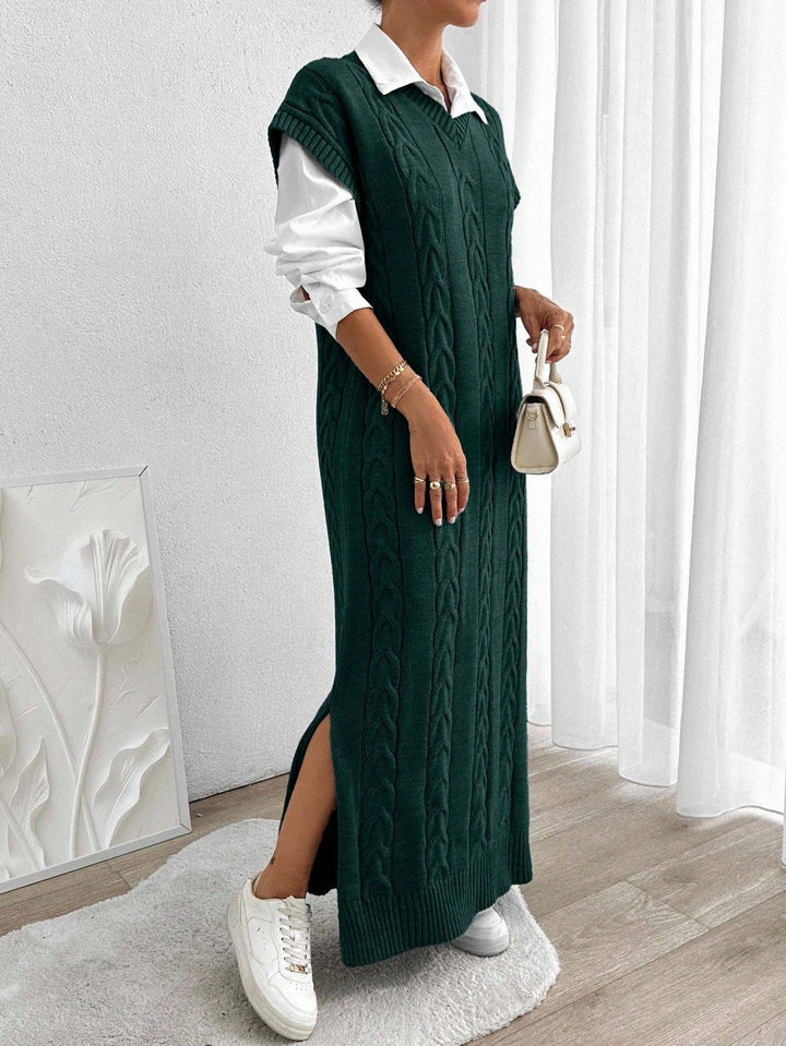 Shein maxi ruha, zöld