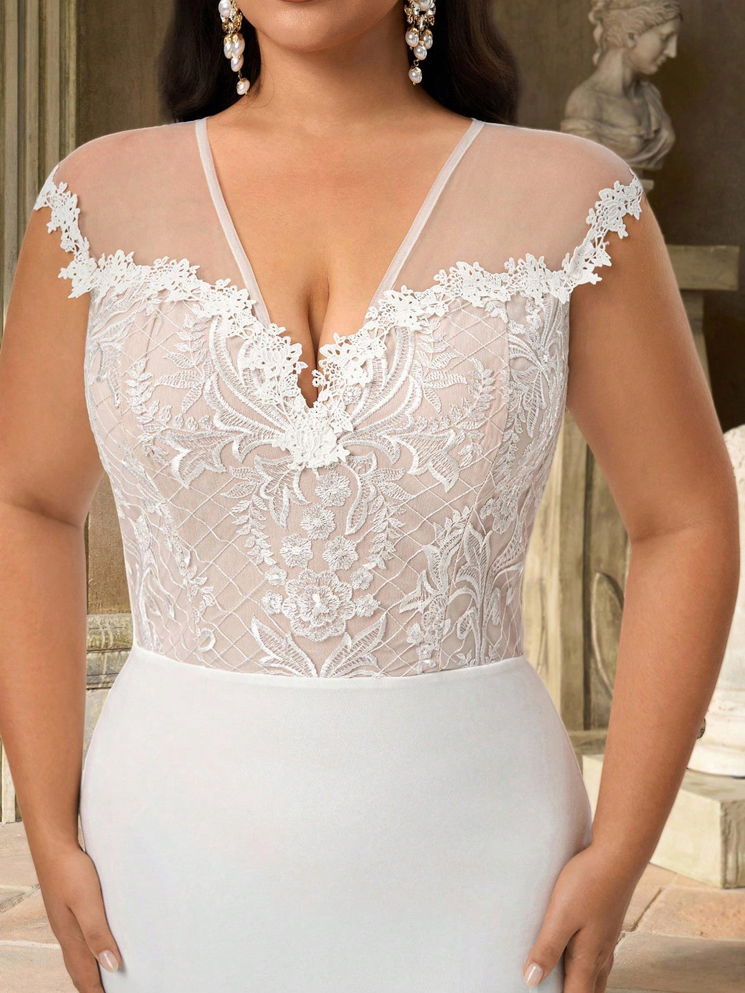 Rochie de mireasă SHEIN, alb