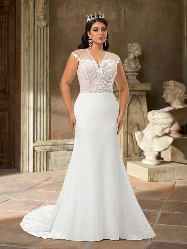 Rochie de mireasă SHEIN, alb