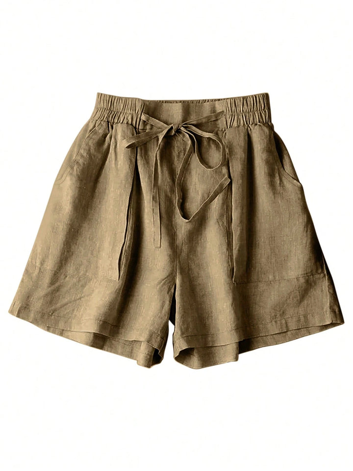 Pantaloni scurți SHEIN, maro