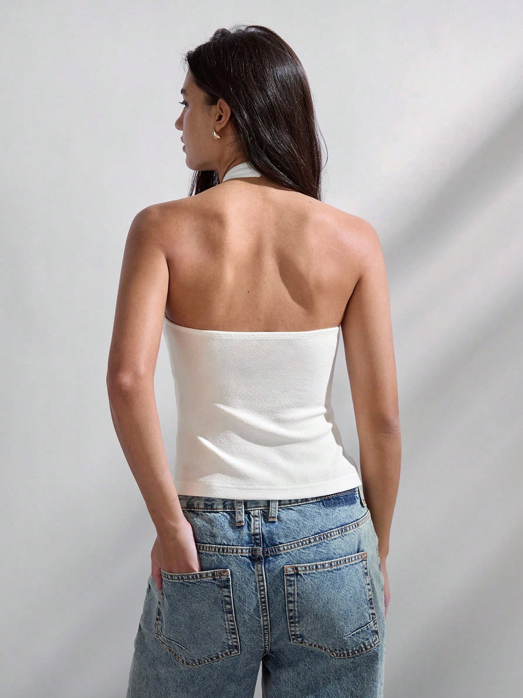 Top SHEIN, alb