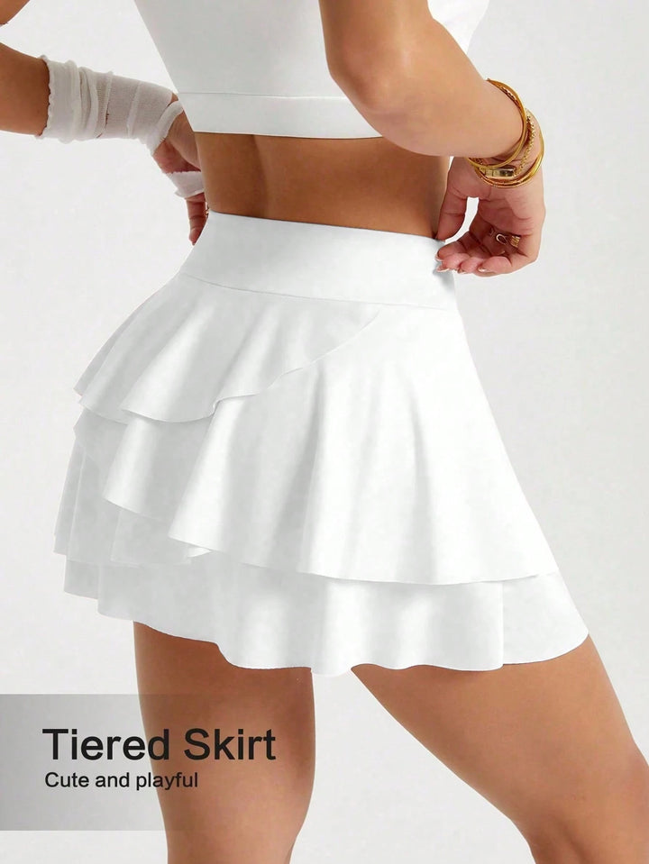 Fustă pantalon SHEIN, alb