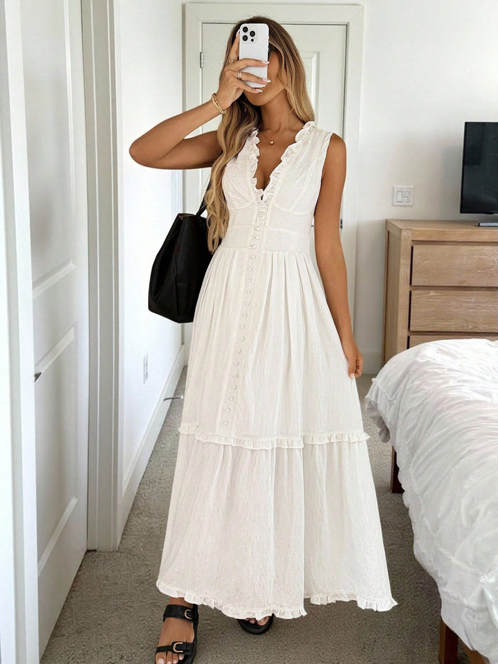 SHEIN maxi ruha, fehér