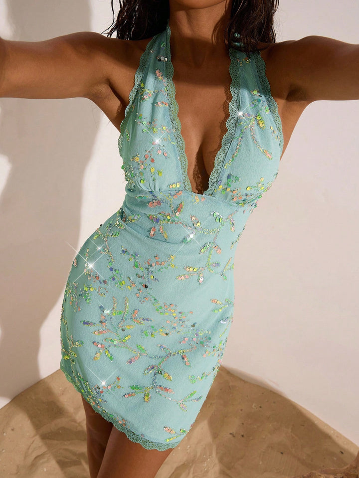 SHEIN mini ruha, zöld