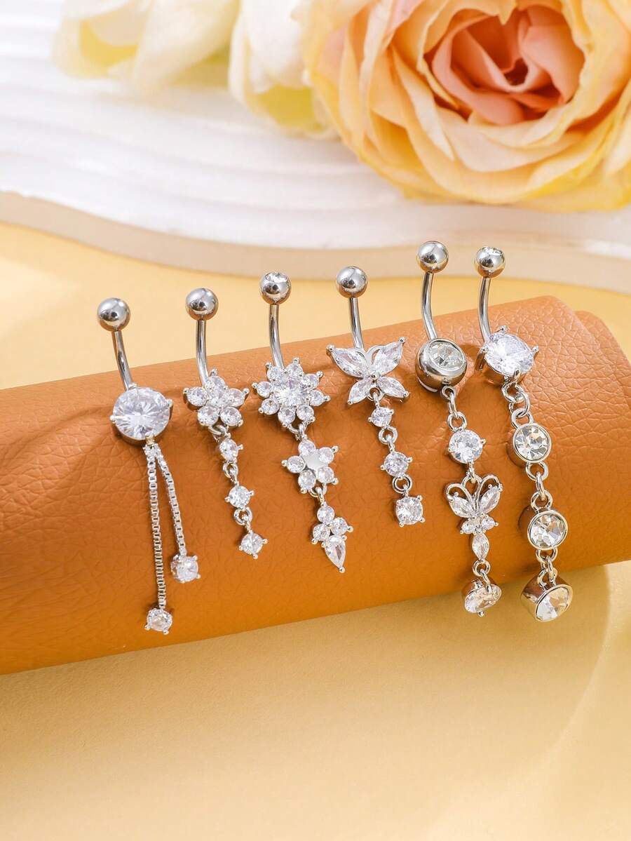 Set piercing SHEIN, argintiu