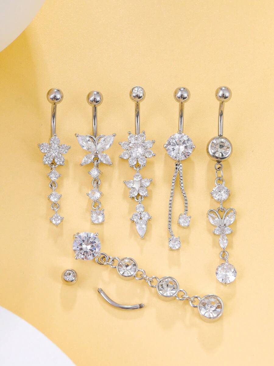 Set piercing SHEIN, argintiu