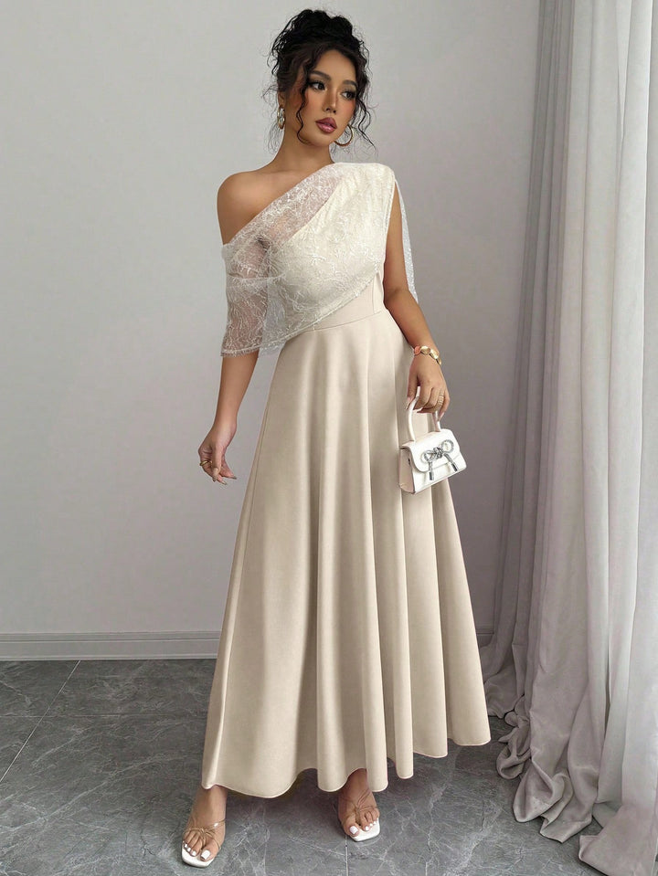 Rochie maxi SHEIN, bej