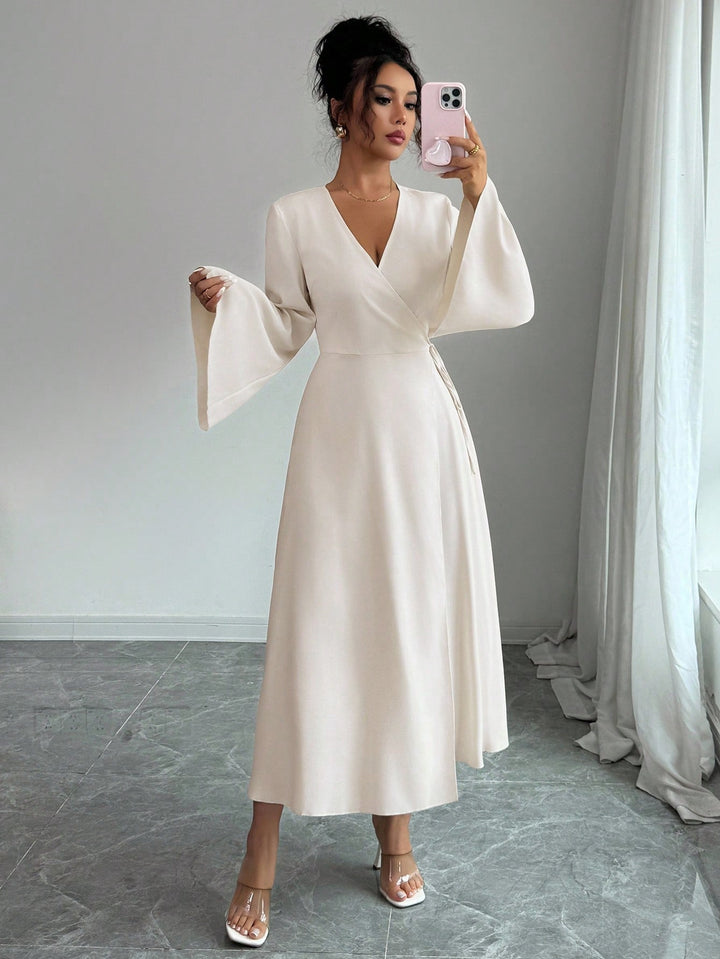 SHEIN maxi ruha, krémszínű