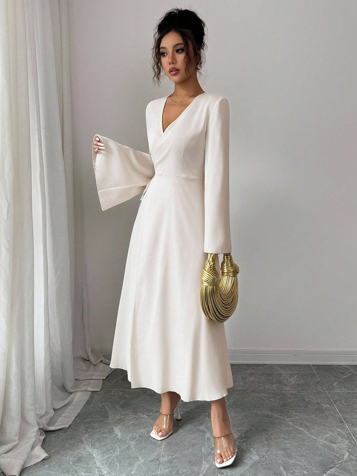 SHEIN maxi ruha, krémszínű