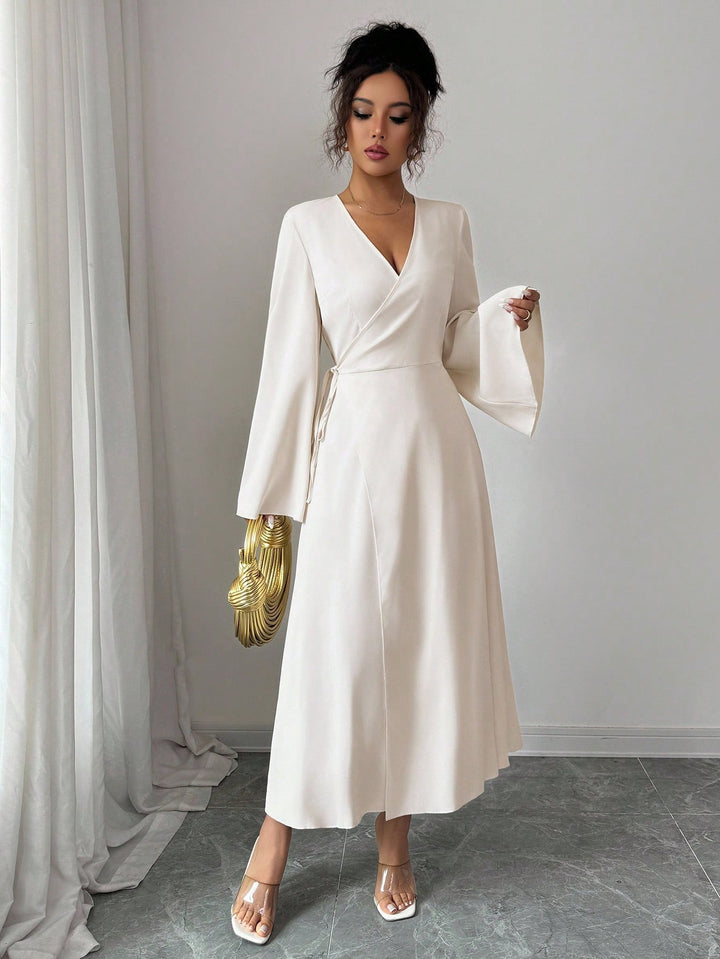 SHEIN maxi ruha, krémszínű