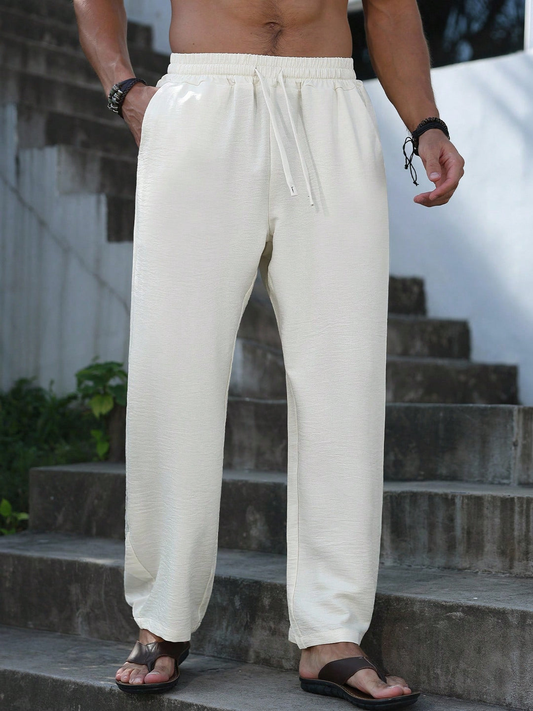Pantalon SHEIN, portocaliu