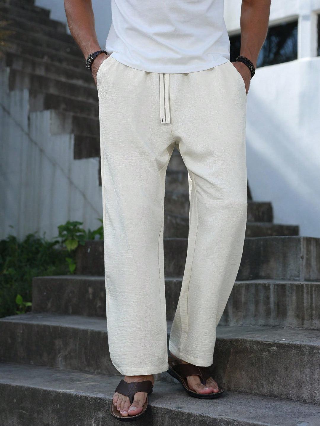 Pantalon SHEIN, portocaliu