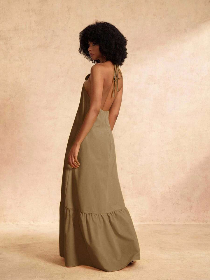 Rochie maxi SHEIN, maro