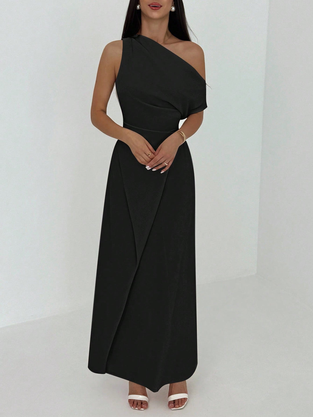 SHEIN maxi ruha, fekete