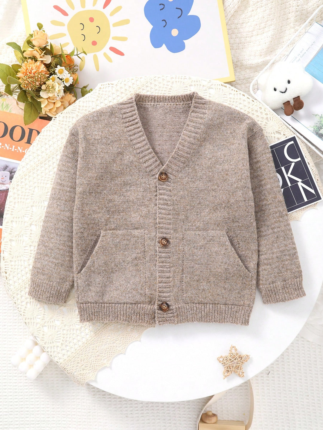 Cardigan SHEIN, kaki