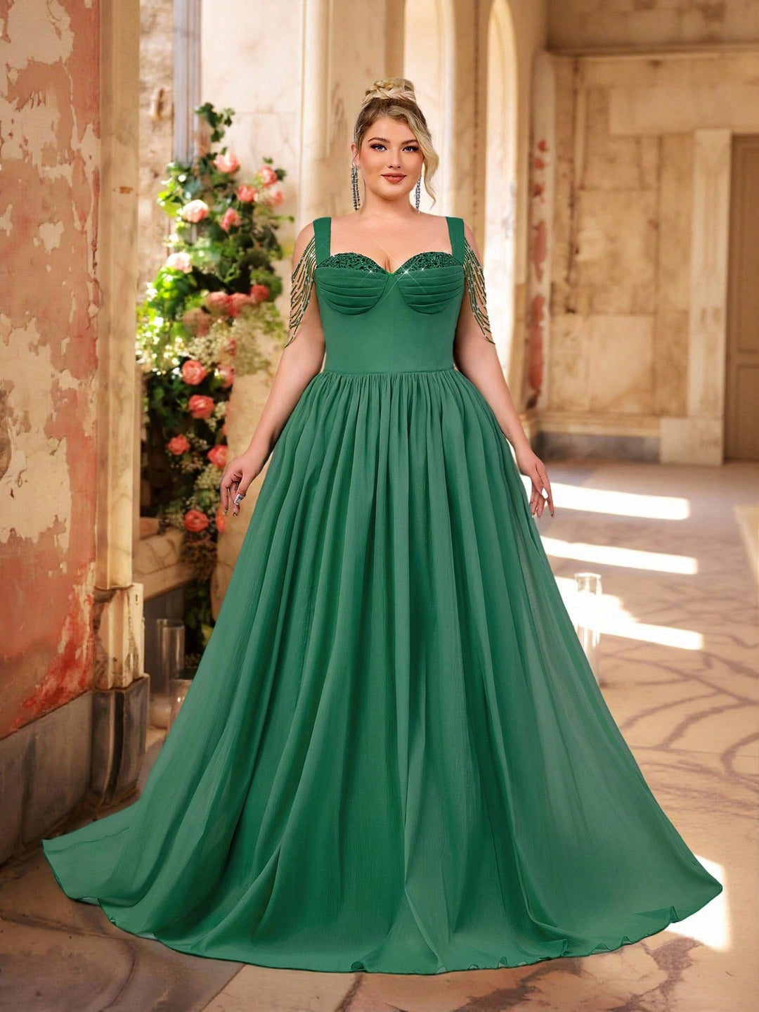 Rochie SHEIN, verde