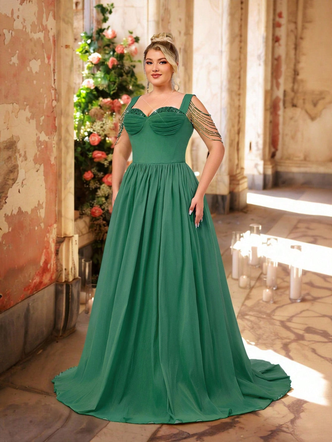 Rochie SHEIN, verde