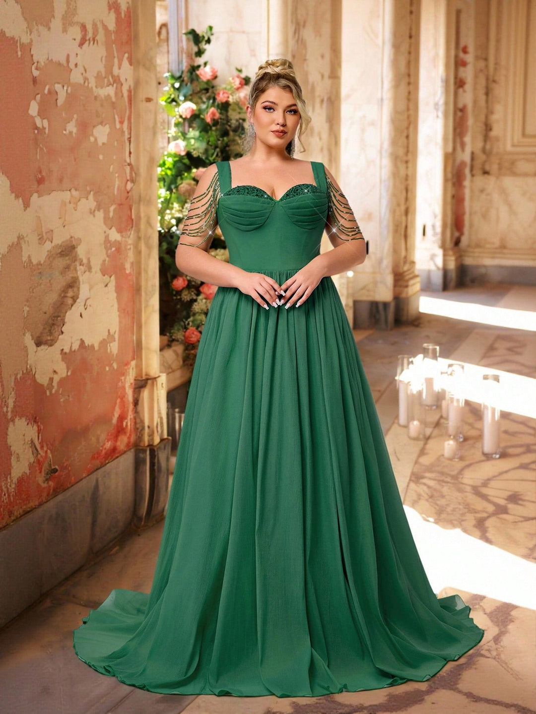 Rochie SHEIN, verde