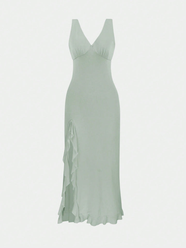 SHEIN maxi ruha, zöld