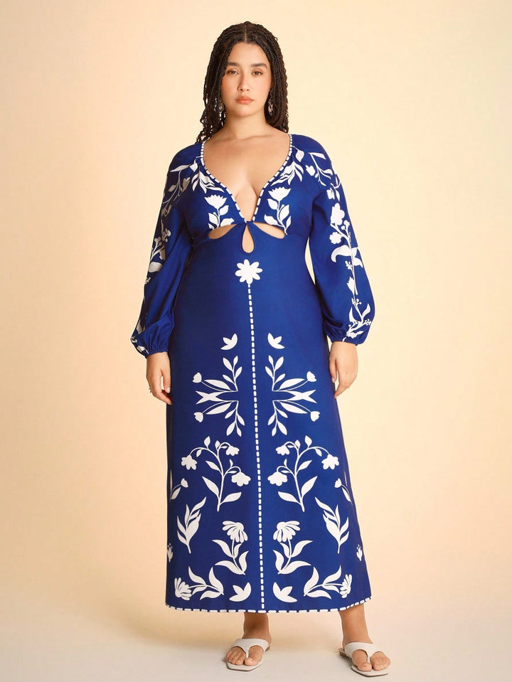 SHEIN Maxi ruha, kék