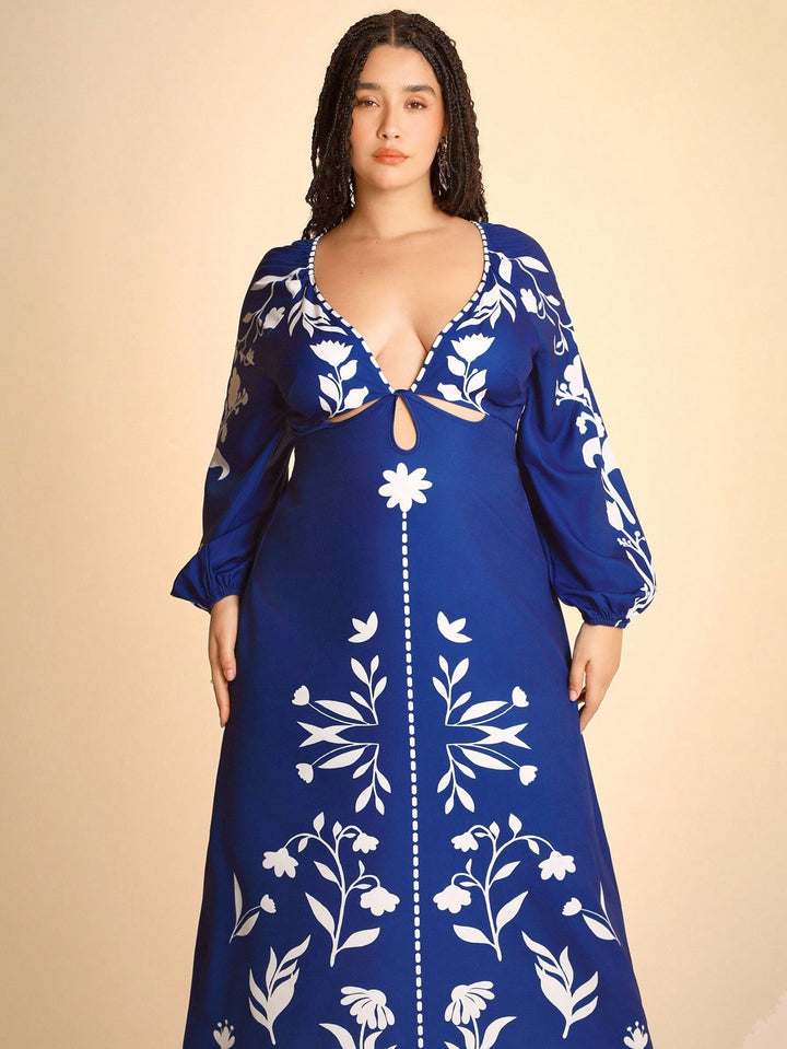 SHEIN Maxi ruha, kék