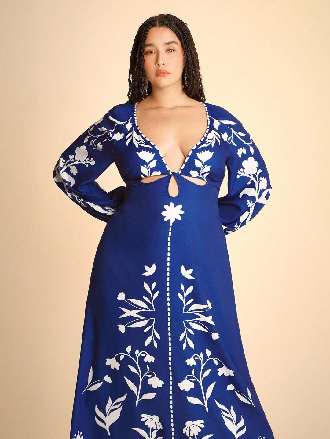 SHEIN Maxi ruha, kék