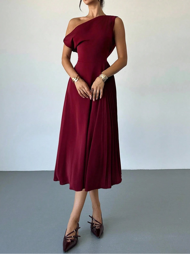 Rochie midi SHEIN, vișiniu