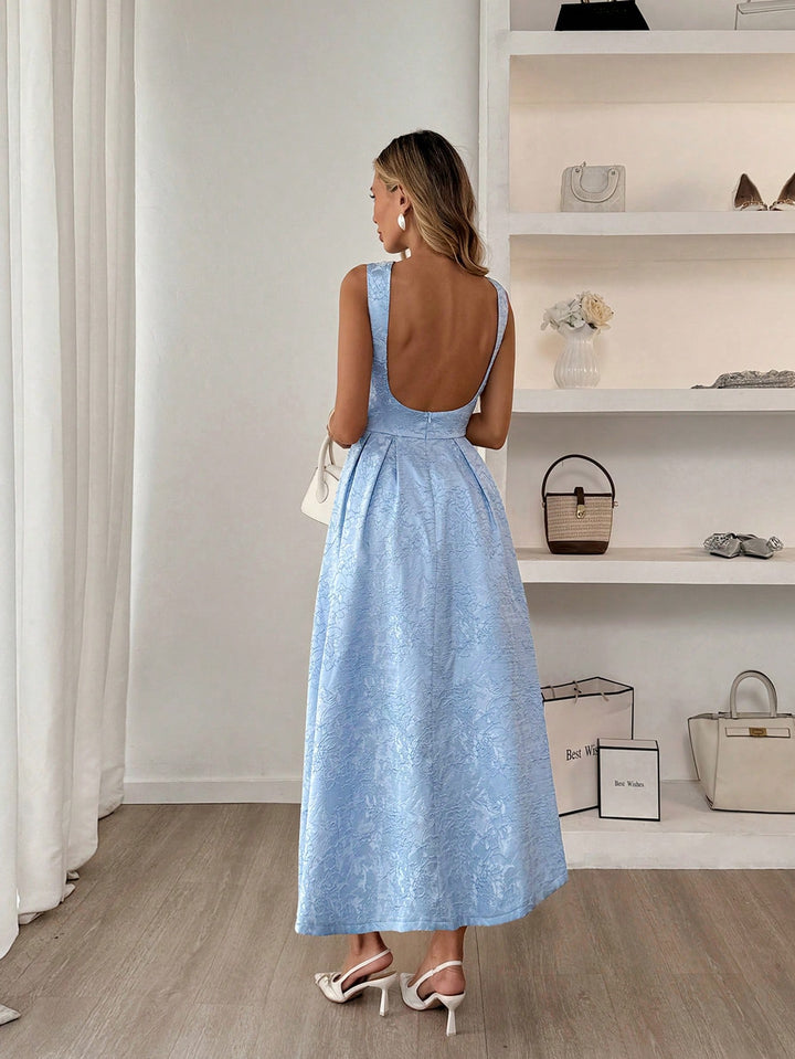 SHEIN midi ruha, kék