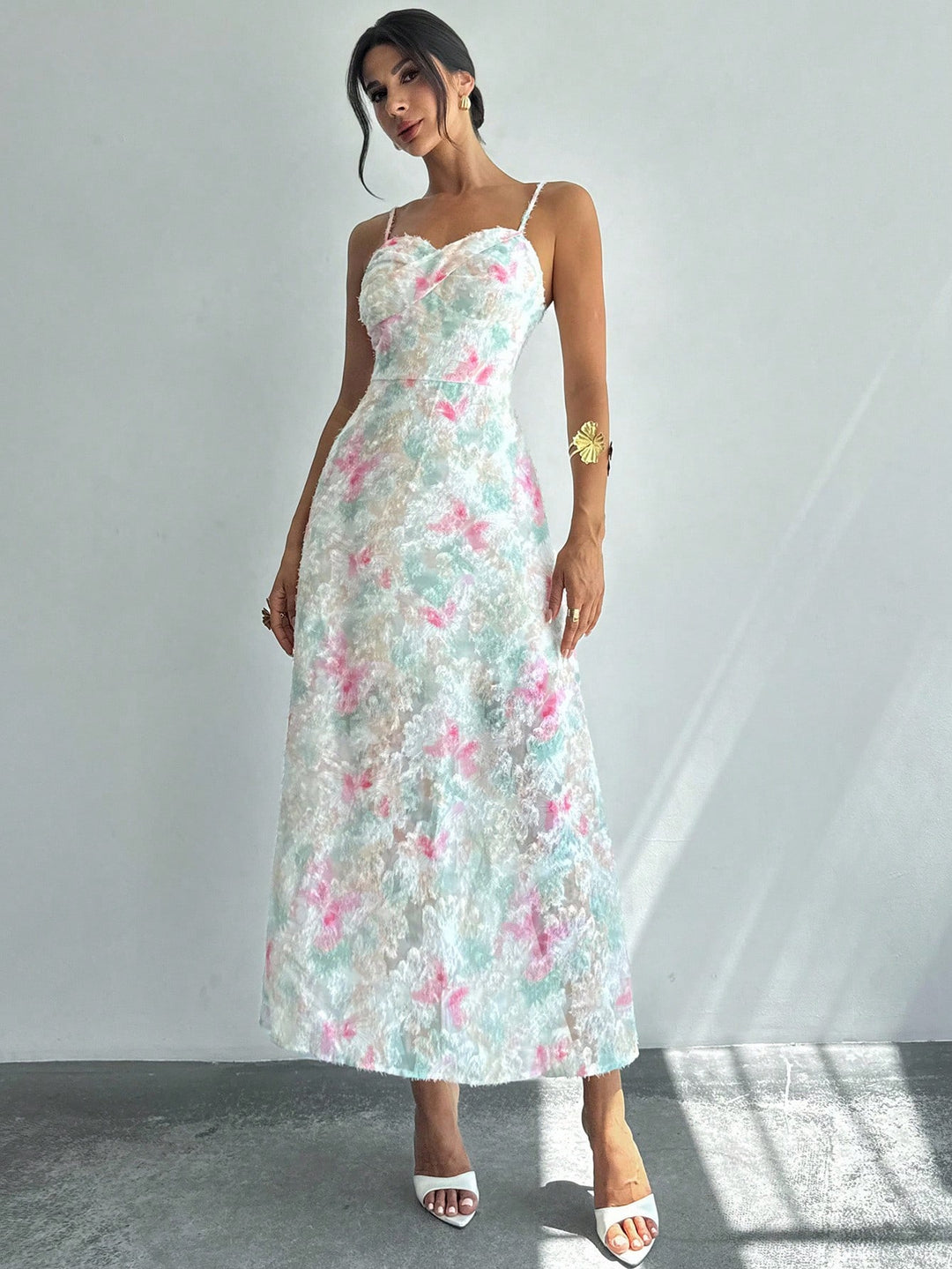 Rochie midi SHEIN, mix culori
