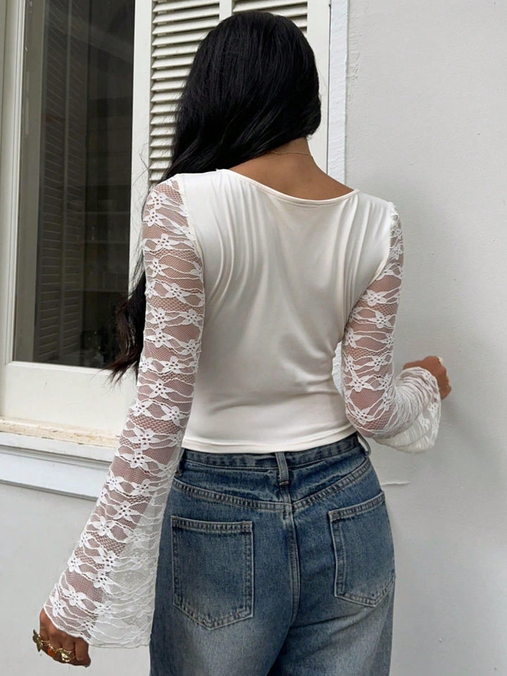 SHEIN blúz, krém
