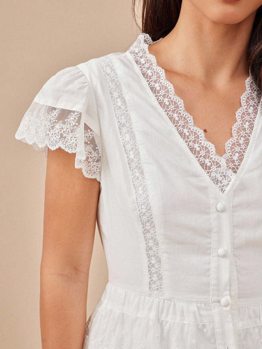 Rochie scurtă SHEIN, alb