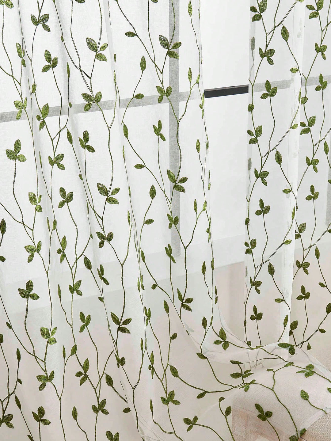 Perdele SHEIN, verde