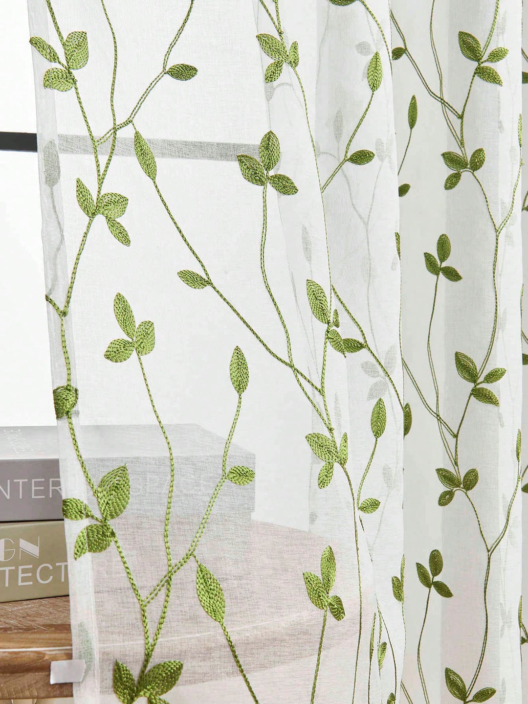 Perdele SHEIN, verde