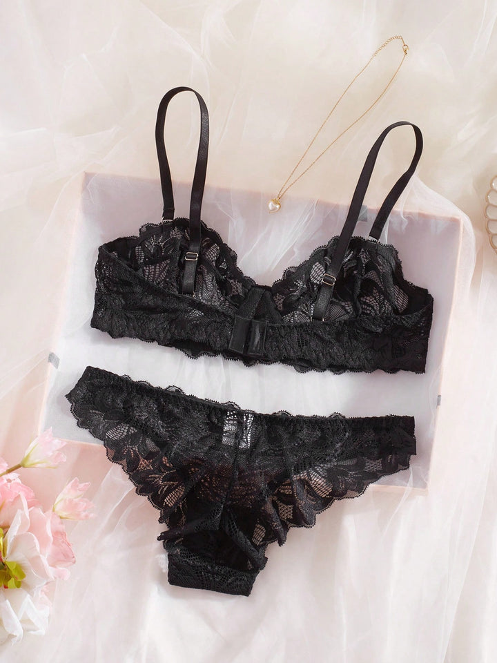 Set de lenjerie SHEIN, negru