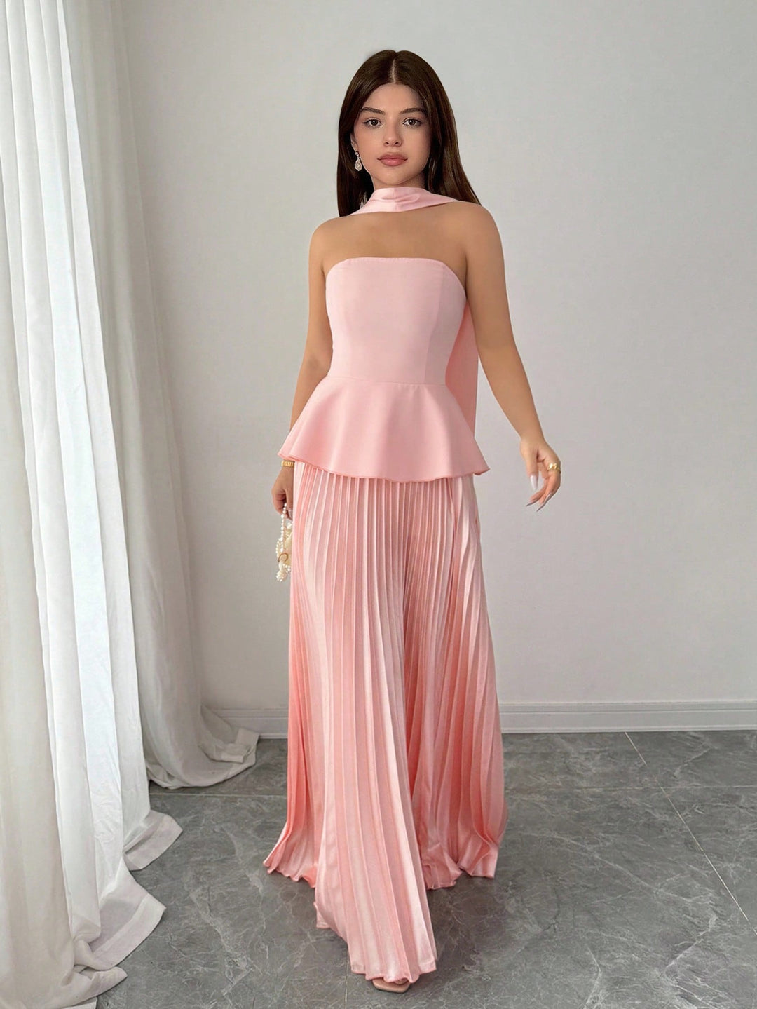 Rochie midi SHEIN, roz