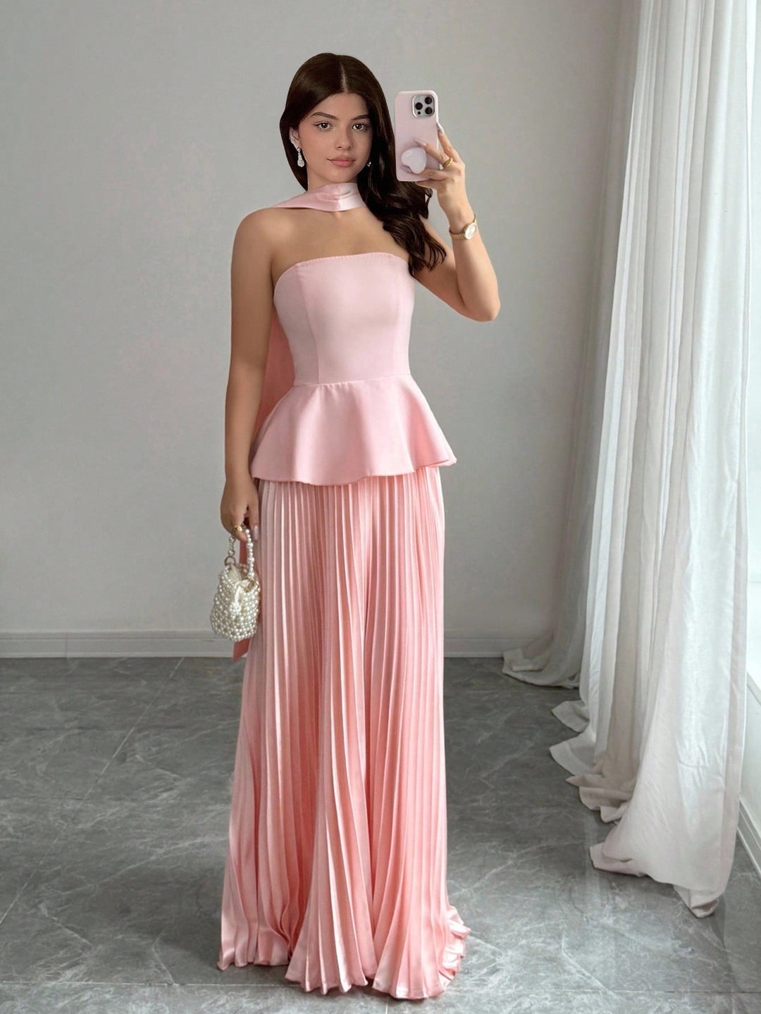 Rochie midi SHEIN, roz