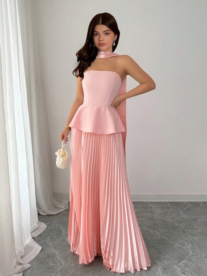 Rochie midi SHEIN, roz