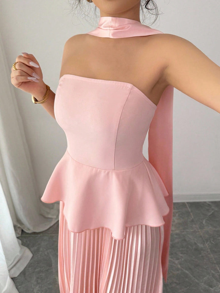 Rochie midi SHEIN, roz